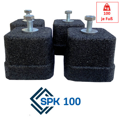 4x Antivibrationsfüsse, Bodenaufstellung, SPK 100 (100kg je Fuß) SCD500269