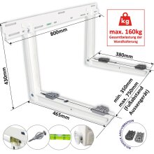 Wandkonsole GIOTTO SG-160 EVO grauweiß...