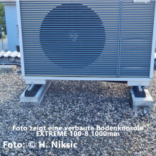 2x Bodenkonsole EXTREME 100-8 (450mm)  für Klimaaussengerät, VRV-/VRF-Geräte, Wärmepumpe (Tragkraft 300kg je Fuß)