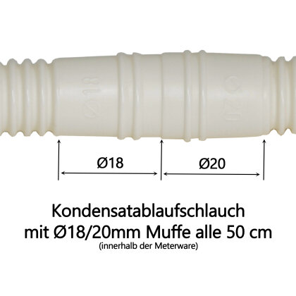Y-Verbinder Für Kondensatschlauch – 18–20 Mm, Vertikaler Einbau | Für 2 Split-Klimaanlagen, Platzsparend