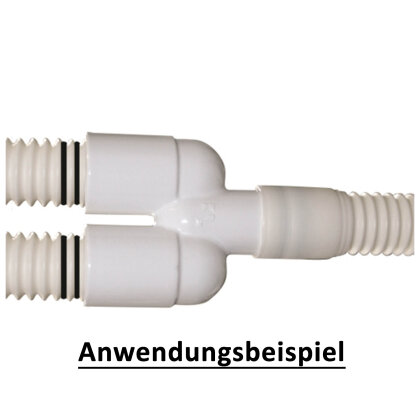 Y-Verbinder Für Kondensatschlauch – 18–20 Mm, Vertikaler Einbau | Für 2 Split-Klimaanlagen, Platzsparend