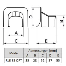 In-Line Anschluss (für Excellens Kanal) (RLE 35 -...
