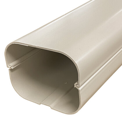 Kanal (T 100 - EXC), 2 Meter lang, elfenbein (RAL 9002)