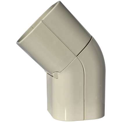 Kurve/Bogen 90°-135° FLEXIBEL hoch (CAS 72 - EXC), elfenbein (RAL 9002)