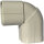 Kurve/Bogen 90°-135° FLEXIBEL hoch (CAS 72 - EXC), elfenbein (RAL 9002)