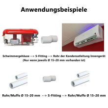 Flexibler Gummi-„S“-Fitting W-W für...