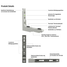 Wandkonsole SPIRIT XS100 PLUS Wandhalterung für Split Klimaanlage Aussengerät (kurzer Arm)