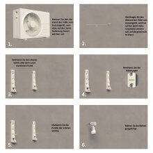 Wandkonsole SPIRIT XS100 PLUS Wandhalterung für Split Klimaanlage Aussengerät (kurzer Arm)