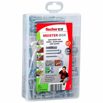 fischer Meister-Box Universaldübel UX + Schraube +...