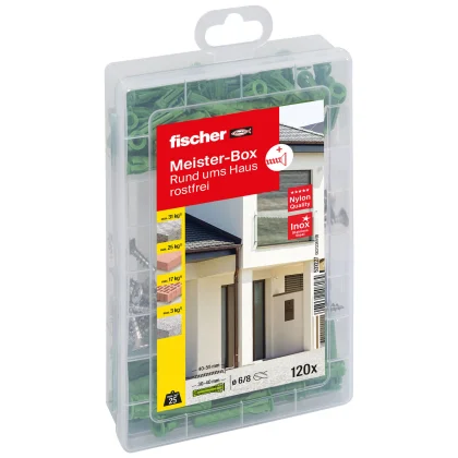 fischer Meister-Box Rund ums Haus rostfrei + Schraube...