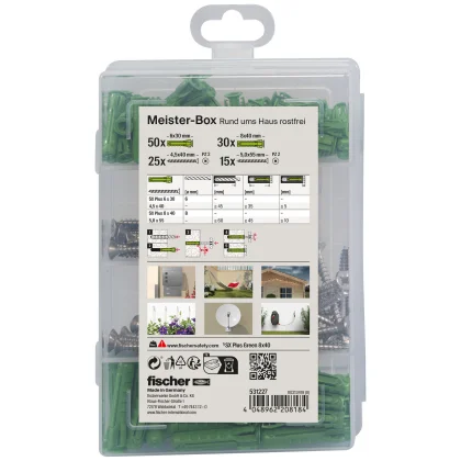 fischer Meister-Box Rund ums Haus rostfrei + Schraube...