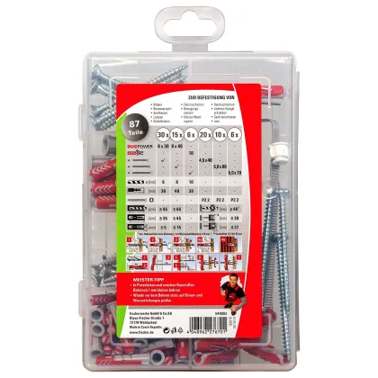 fischer Meister-Box DuoPower / DuoTec + Schraube (87 Teile)
