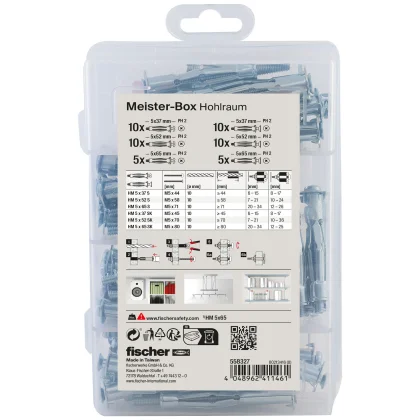 fischer Meister-Box Hohlraum + Schraube (50 Teile)