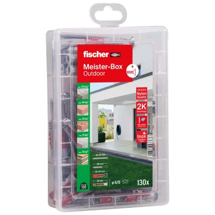 fischer Meister-Box Outdoor + Schraube (130 Teile)