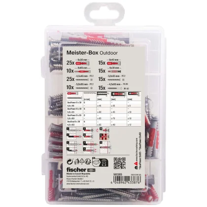 fischer Meister-Box Outdoor + Schraube (130 Teile)