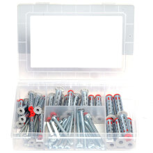 fischer Meister-Box DuoHM S TX (52 Teile), Hohlraumdübel DuoHM, Panhead-Schraube, TX-Antrieb