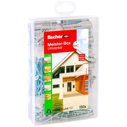 fischer Meister-Box Universal + Schrauben (150 Teile)