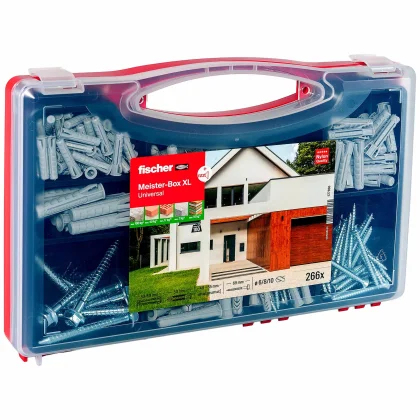fischer Meister-Box XL Universal + Schrauben (266 Teile)