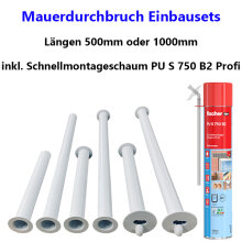 Mauerdurchbruch Einbauset in verschiedenen Ausführungen