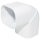 Kurve/Bogen 90°-135° FLEXIBEL hoch (CAS 100 - EXC), weiß