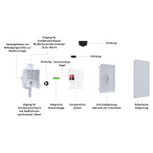 UP/AP Trockensiphon / Kugelsiphon REGIO mit Kugeldichtung für Kondensatabführung Klimaanlage [B-Ware]