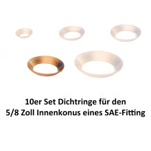 10er Set Dichtringe für 5/8" SAE 45°...