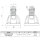 4x Antivibrationsfuß ZEUS HA long, Höhe 200-255 mm  & Neigung 0-15° (500kg gesamt) SCD500280