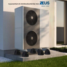 6x Antivibrationsfuß ZEUS HA long, Höhe 200-255 mm  & Neigung 0-15° (500kg gesamt) SCD500351
