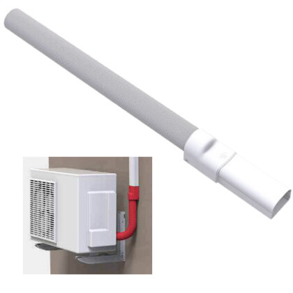 Kanal-Muffe mit flexiblem Rohr (KMGF 102-OPT), weiß